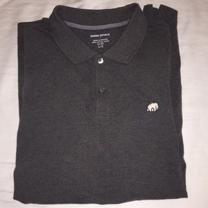 Men’s Banana Republic Dark grey polo size large